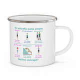 Consent Enamel Camping Mug Consent Enamel Camping Mug
