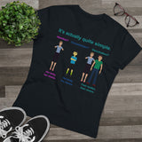 Bodily Autonomy Men's Organic Presenter V-neck Bodily Autonomy Men's Organic Presenter V-neck