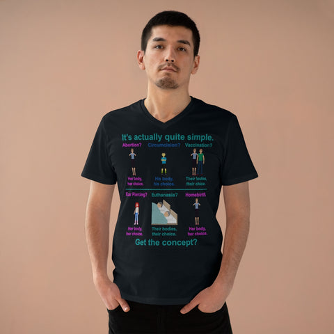 Bodily Autonomy (Homebirth) Men's Organic Presenter V-neck Bodily Autonomy (Homebirth) Men's Organic Presenter V-neck