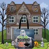 All The Ghouls Love Me Halloween Trick Or Treat Cloth Tote Goody Bag All The Ghouls Love Me Halloween Trick Or Treat Cloth Tote Goody Bag