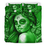 Calavera Fresh Look Design #2 Duvet Cover Set (Green Lime Rose) - FREE SHIPPING Calavera Fresh Look Design #2 Duvet Cover Set (Green Lime Rose) - FREE SHIPPING