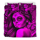 Calavera Fresh Look Design #2 Duvet Cover Set (Pink Easy On The Eyes Rose) - FREE SHIPPING Calavera Fresh Look Design #2 Duvet Cover Set (Pink Easy On The Eyes Rose) - FREE SHIPPING