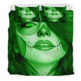 Calavera Fresh Look Design #3 Duvet Cover Set (Green Emerald) - FREE SHIPPING Calavera Fresh Look Design #3 Duvet Cover Set (Green Emerald) - FREE SHIPPING