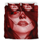 Calavera Fresh Look Design #3 Duvet Cover Set (Red Garnet) - FREE SHIPPING Calavera Fresh Look Design #3 Duvet Cover Set (Red Garnet) - FREE SHIPPING