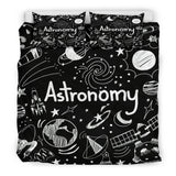 Astronomy Chalkboard Duvet Cover Set (Black) - FREE SHIPPING Astronomy Chalkboard Duvet Cover Set (Black) - FREE SHIPPING