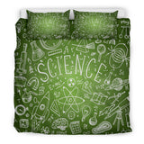 Science Chalkboard Duvet Cover Set (Green) - FREE SHIPPING Science Chalkboard Duvet Cover Set (Green) - FREE SHIPPING