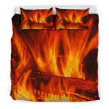 Log Fire Duvet Cover Set - FREE SHIPPING Log Fire Duvet Cover Set - FREE SHIPPING