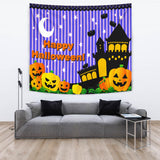 Happy Halloween Design #3 - Halloween Wall Tapestry - FREE SHIPPING Happy Halloween Design #3 - Halloween Wall Tapestry - FREE SHIPPING