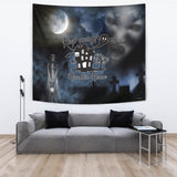 Keep Away - Haunted House - Halloween Wall Tapestry - FREE SHIPPING Keep Away - Haunted House - Halloween Wall Tapestry - FREE SHIPPING