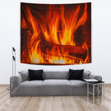 Log Fire Wall Tapestry - FREE SHIPPING Log Fire Wall Tapestry - FREE SHIPPING