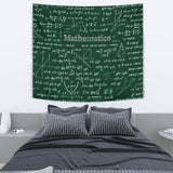 Mathematica Chalkboard Design #2 Tapestry Green - FREE SHIPPING