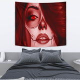Calavera Fresh Look Design #3 Wall Tapestry (Red Garnet) - FREE SHIPPING Calavera Fresh Look Design #3 Wall Tapestry (Red Garnet) - FREE SHIPPING