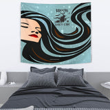 Broom Hair Don't Care Design #1 - Halloween Wall Tapestry - FREE SHIPPING Broom Hair Don't Care Design #1 - Halloween Wall Tapestry - FREE SHIPPING
