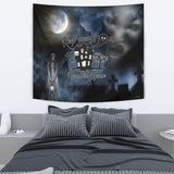 Keep Away - Haunted House - Halloween Wall Tapestry - FREE SHIPPING Keep Away - Haunted House - Halloween Wall Tapestry - FREE SHIPPING