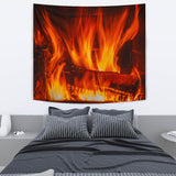 Log Fire Wall Tapestry - FREE SHIPPING Log Fire Wall Tapestry - FREE SHIPPING