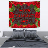 Happy Valentine's Day Design #1 Wall Tapestry - FREE SHIPPING Happy Valentine's Day Design #1 Wall Tapestry - FREE SHIPPING