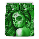 Calavera Fresh Look Design #2 Duvet Cover Set (Green Lime Rose) - FREE SHIPPING Calavera Fresh Look Design #2 Duvet Cover Set (Green Lime Rose) - FREE SHIPPING