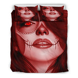 Calavera Fresh Look Design #3 Duvet Cover Set (Red Garnet) - FREE SHIPPING Calavera Fresh Look Design #3 Duvet Cover Set (Red Garnet) - FREE SHIPPING