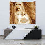 Calavera Fresh Look Design #3 Wall Tapestry (Honey Tiger's Eye) - FREE SHIPPING Calavera Fresh Look Design #3 Wall Tapestry (Honey Tiger's Eye) - FREE SHIPPING