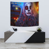 Dia De Los Muertos - Halloween Wall Tapestry - FREE SHIPPING Dia De Los Muertos - Halloween Wall Tapestry - FREE SHIPPING