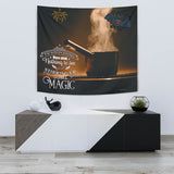 The Witch's Kitchen - Halloween Wall Tapestry - FREE SHIPPING The Witch's Kitchen - Halloween Wall Tapestry - FREE SHIPPING