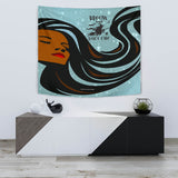 Broom Hair Don't Care Design #2 - Halloween Wall Tapestry - FREE SHIPPING Broom Hair Don't Care Design #2 - Halloween Wall Tapestry - FREE SHIPPING