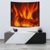Log Fire Wall Tapestry - FREE SHIPPING Log Fire Wall Tapestry - FREE SHIPPING