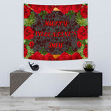 Happy Valentine's Day Design #1 Wall Tapestry - FREE SHIPPING Happy Valentine's Day Design #1 Wall Tapestry - FREE SHIPPING