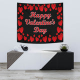 Happy Valentine's Day Design #2 (With Text Surround) Wall Tapestry - FREE SHIPPING Happy Valentine's Day Design #2 (With Text Surround) Wall Tapestry - FREE SHIPPING