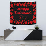 Happy Valentine's Day Design #2 (Without Text Surround) Wall Tapestry - FREE SHIPPING Happy Valentine's Day Design #2 (Without Text Surround) Wall Tapestry - FREE SHIPPING