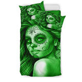 Calavera Fresh Look Design #2 Duvet Cover Set (Green Lime Rose) - FREE SHIPPING Calavera Fresh Look Design #2 Duvet Cover Set (Green Lime Rose) - FREE SHIPPING
