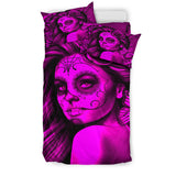 Calavera Fresh Look Design #2 Duvet Cover Set (Pink Easy On The Eyes Rose) - FREE SHIPPING Calavera Fresh Look Design #2 Duvet Cover Set (Pink Easy On The Eyes Rose) - FREE SHIPPING