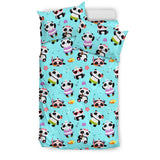 Cute Pandas Design #1 Duvet Cover Set (Blue) - FREE SHIPPING Cute Pandas Design #1 Duvet Cover Set (Blue) - FREE SHIPPING