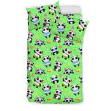 Cute Pandas Design #1 Duvet Cover Set (Green) - FREE SHIPPING Cute Pandas Design #1 Duvet Cover Set (Green) - FREE SHIPPING