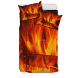 Log Fire Duvet Cover Set - FREE SHIPPING Log Fire Duvet Cover Set - FREE SHIPPING