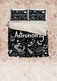 Astronomy Chalkboard Duvet Cover Set (Black) - FREE SHIPPING Astronomy Chalkboard Duvet Cover Set (Black) - FREE SHIPPING