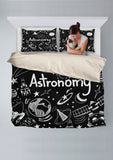 Astronomy Chalkboard Duvet Cover Set (Black) - FREE SHIPPING Astronomy Chalkboard Duvet Cover Set (Black) - FREE SHIPPING
