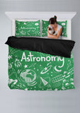 Astronomy Chalkboard Duvet Cover Set (Green) - FREE SHIPPING Astronomy Chalkboard Duvet Cover Set (Green) - FREE SHIPPING