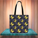 Bats & Moons (Grey) Halloween Trick Or Treat Cloth Tote Goody Bag Bats & Moons (Grey) Halloween Trick Or Treat Cloth Tote Goody Bag