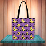Bats & Moons (Purple) Halloween Trick Or Treat Cloth Tote Goody Bag Bats & Moons (Purple) Halloween Trick Or Treat Cloth Tote Goody Bag