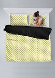 Honey Bees Design #1 Duvet Cover Set (Light Yellow, Black Underside) - FREE SHIPPING Honey Bees Design #1 Duvet Cover Set (Light Yellow, Black Underside) - FREE SHIPPING