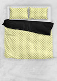 Honey Bees Design #1 Duvet Cover Set (Light Yellow, Black Underside) - FREE SHIPPING Honey Bees Design #1 Duvet Cover Set (Light Yellow, Black Underside) - FREE SHIPPING