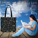 Science Chalkboard Cloth Tote Science Chalkboard Cloth Tote