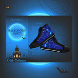 Calavera Fresh Look Design #2 Women's High Tops - Black Soles Calavera Fresh Look Design #2 Women's High Tops - Black Soles