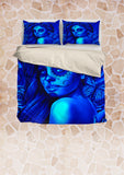 Calavera Fresh Look Design #2 Duvet Cover Set (Blue Elusive Rose) - FREE SHIPPING Calavera Fresh Look Design #2 Duvet Cover Set (Blue Elusive Rose) - FREE SHIPPING