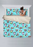 Cute Pandas Design #1 Duvet Cover Set (Blue) - FREE SHIPPING Cute Pandas Design #1 Duvet Cover Set (Blue) - FREE SHIPPING