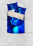 Calavera Fresh Look Design #2 Duvet Cover Set (Blue Elusive Rose) - FREE SHIPPING Calavera Fresh Look Design #2 Duvet Cover Set (Blue Elusive Rose) - FREE SHIPPING