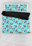 Cute Pandas Design #1 Duvet Cover Set (Blue) - FREE SHIPPING Cute Pandas Design #1 Duvet Cover Set (Blue) - FREE SHIPPING