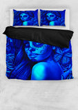 Calavera Fresh Look Design #2 Duvet Cover Set (Blue Elusive Rose) - FREE SHIPPING Calavera Fresh Look Design #2 Duvet Cover Set (Blue Elusive Rose) - FREE SHIPPING
