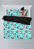 Cute Pandas Design #1 Duvet Cover Set (Blue) - FREE SHIPPING Cute Pandas Design #1 Duvet Cover Set (Blue) - FREE SHIPPING
